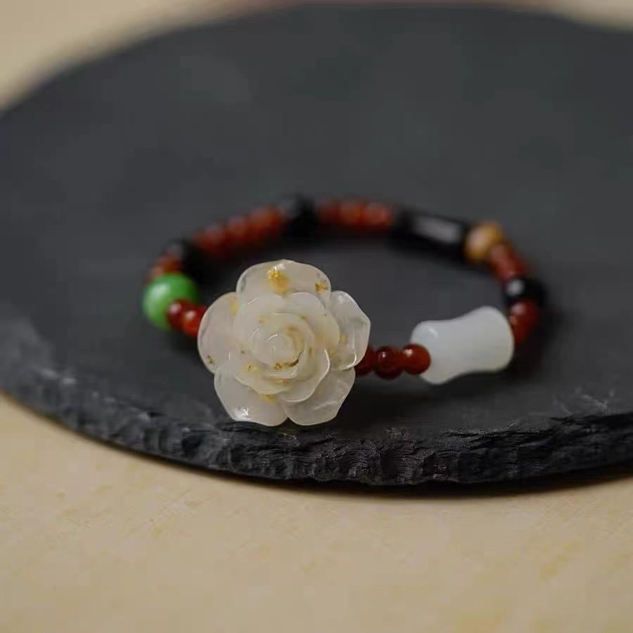 Butterfly Beaded Chic Bracelet With Adjustable String For Womens Fashion