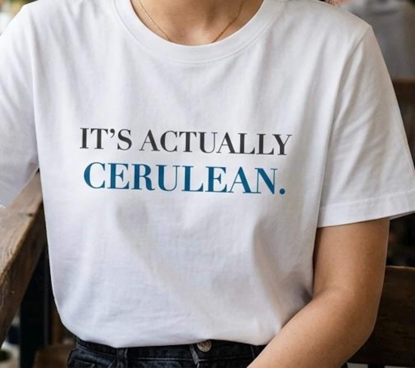 It s actually cerulean shirt S