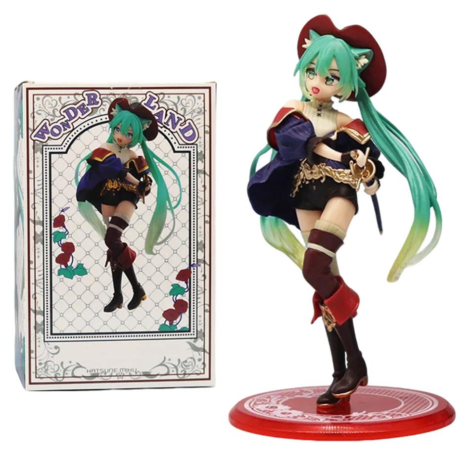 Anime Figure Cherry Blossoms Dress Action Figures Kawaii Swimsuit Vocaloid Pvc Collectible Model Toys Girl Gift