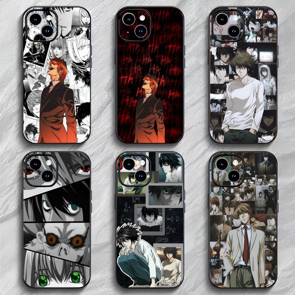 Dark Thriller Anime D-Death Note Phone Case Phone Case Soft Packaging Lightweight For iPhone17 16 15 14 13ProMax