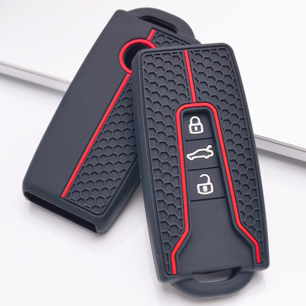 3 Button Silicone Key Fob Cover for VW Golf 8 ID.3 ID.4 ID.6 Lamando L Tiguan Teramont Talagon Viloran Tharu, Fits VW Golf Tiguan Passat Octavia