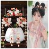 Tassel Hanfu Hair Stick Pearl Butterfly Hair Comb Classical Chinese Style Hairpin Set  Women