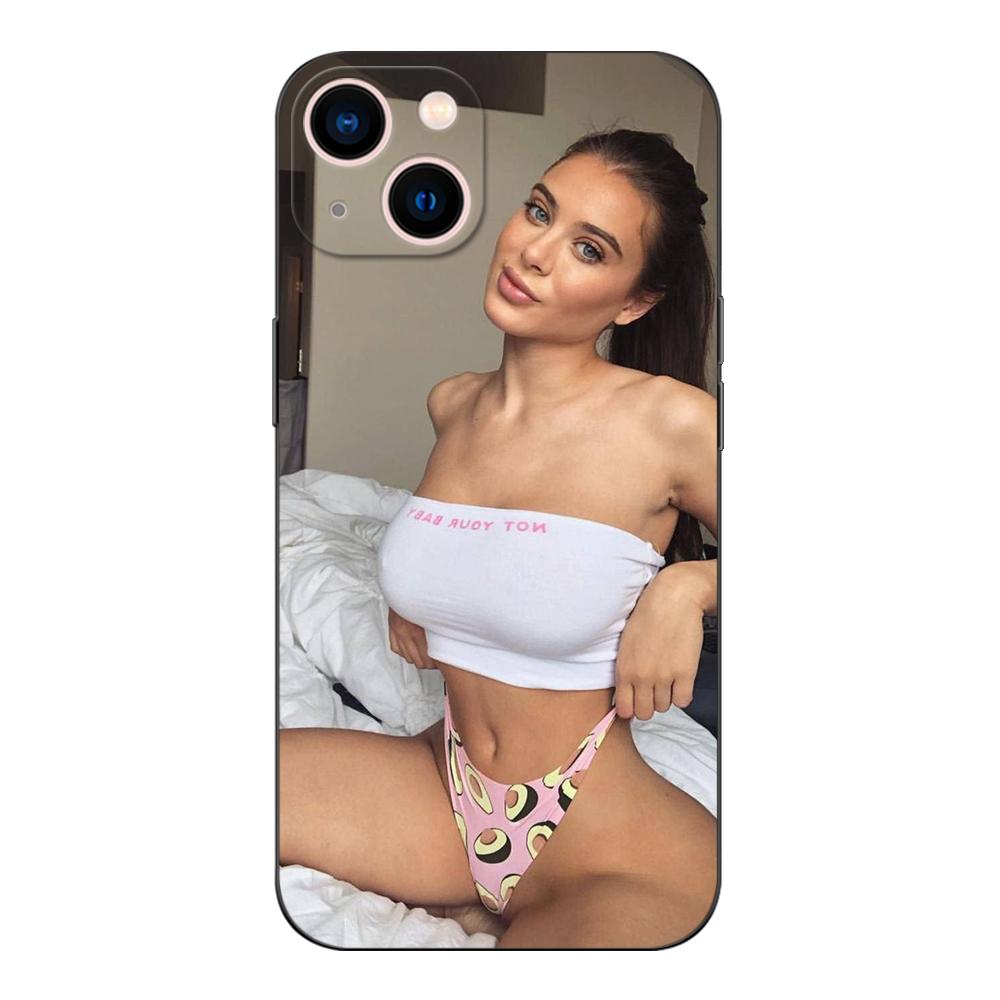 Black Tpu Case For oneplus 8 pro 8t 9 9R Nord 2 ce N10 N100 N200 4G 5G  Lana Rhoades Sexy Girl