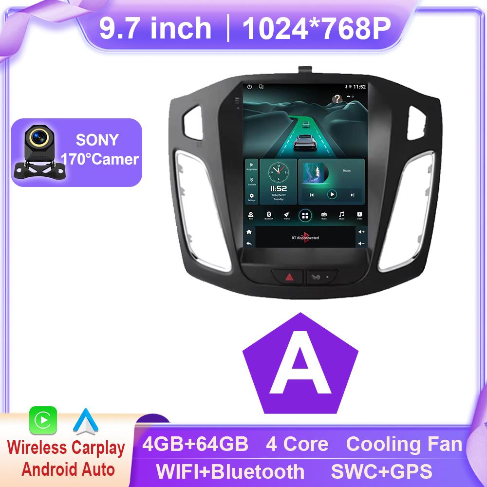 Android 15 Car Radio For Ford Focus MK3 2011 - 2019 Multimedia Video Player Navigation GPS Stereo Auto Carplay 2din New BT Dvd