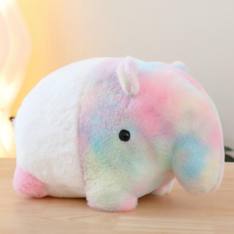 Ins Internet Celebrity, Same Type Of Food Dream Tapir, Dreamy Rainbow Tapir, Tapiridae Plush Toy, Cute Animal Pillow Ornament
