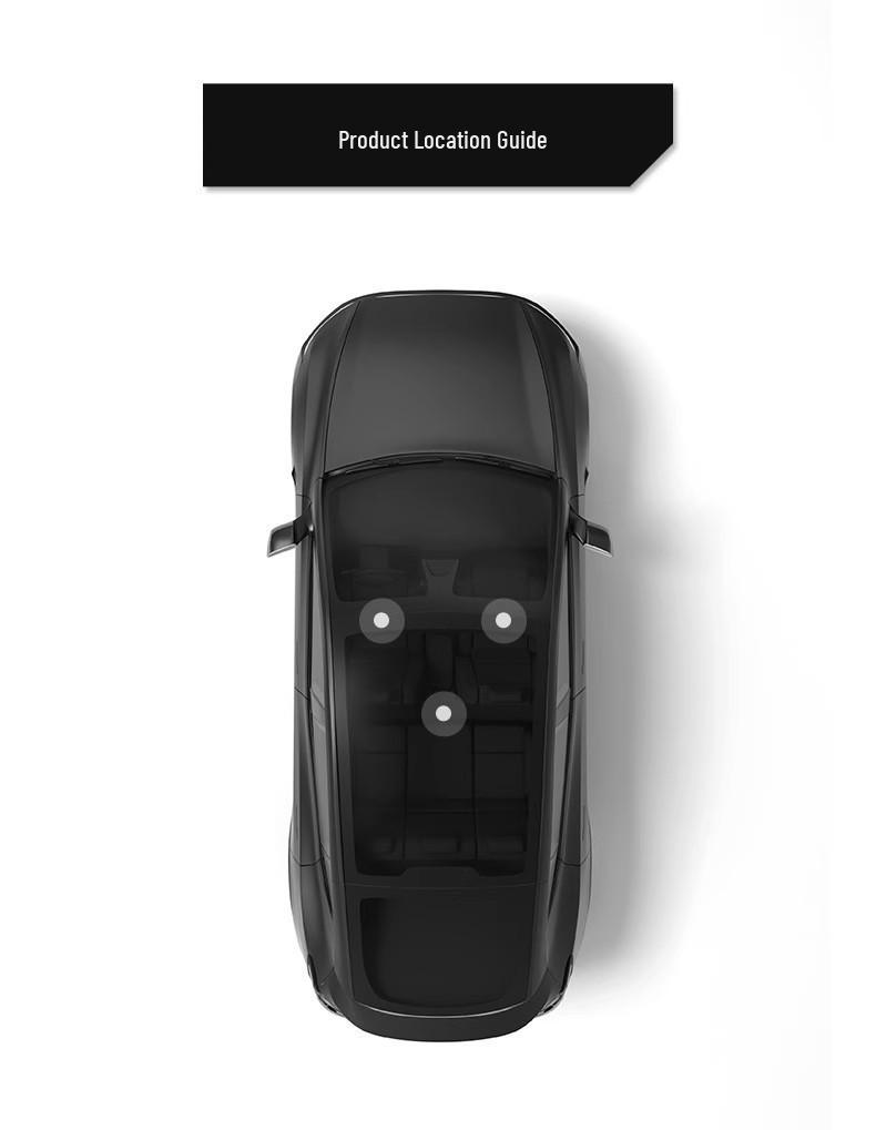 TPE Injection Molded Foot Pads for Tesla Model 3/Y - Full Surround Set