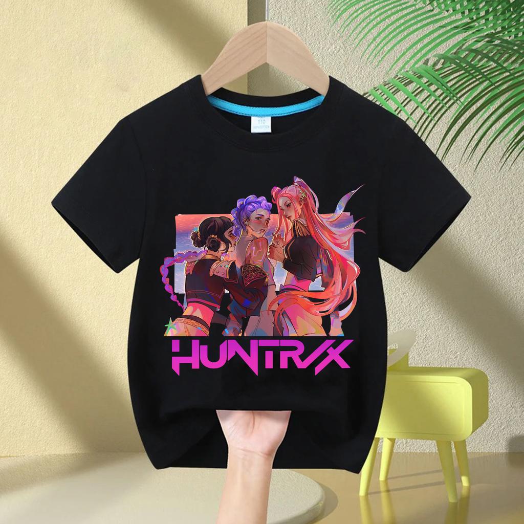 Children's Clothing T Shirt Summer New KPop Demon Hunters Kids Girls Boys Girls T-shirt Casual O-Neck Short Sleeve Tops