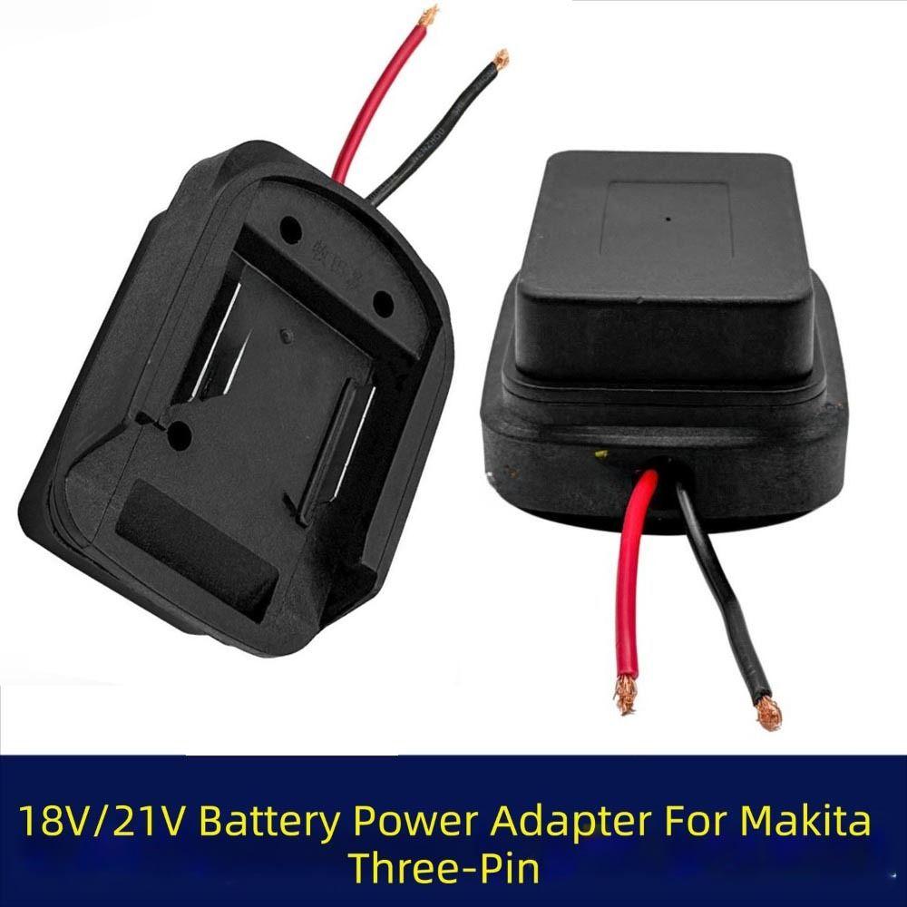 ABS Li-ion Battery Holder Portable with Cable Battery Connector Practical 3 Pins Adapter Converter Base for Makita For Makita
