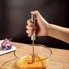 Wireless Handheld Mixer with 4-Speed Metal Whisk - Ergonomic Grip, Durable Stainless Steel, Ideal for Baking & Cooking, No Electricity Needed