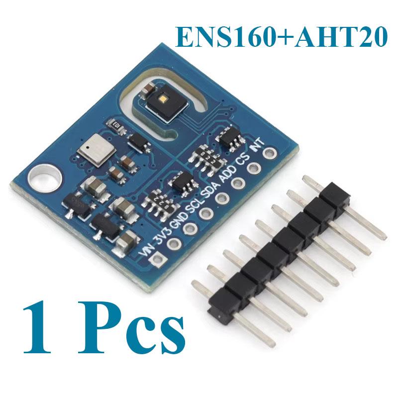 1~30Pcs ENS160 AHT20 Sensor Module CO2 eCO2 TVOC Air Quality Temperature And Humidity Detection Environmental Monitoring Sensor