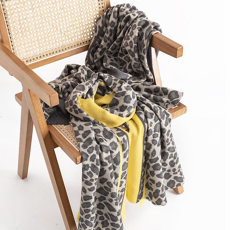 Women Luxury Winter Scarf   Cashmere Scarves Thick Warm Blanket Shawls Wraps Fashion Leopard Foulard Bufanda Echarpe