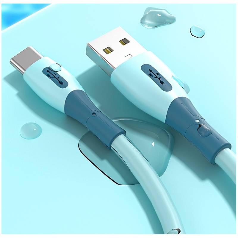 Usb Silicone Liquid Charging Cable For Apple Iphone Android Type C Fast Charging
