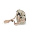 Colorblock Nylon Crossbody Bag with Grid Pattern Front Pocket Casual Sling Purse for Daily Travel