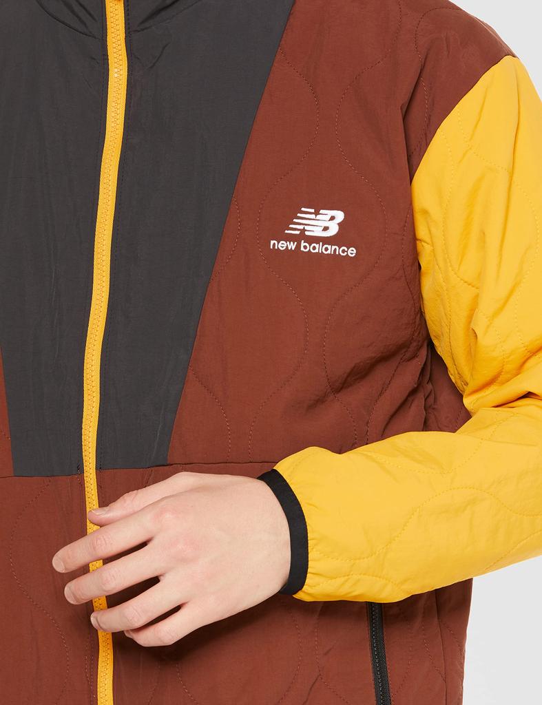 Jacket NB Athletics Full Zip Quilted Outerwear MJ23501 ROK S [New Balance] (Rich Oak)