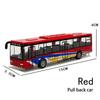 High Simulation Toy Car Model Diecast Plastic Pull-Back Bus Inertia Car City Tour Bus ABS Car Model Toys Gifts For Children Kids