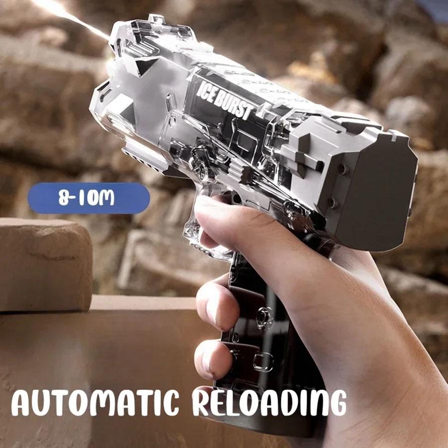 Portable Children Water Gun Manual Ice Burst Automatic Reloading Waterguns Summer Outdoor Pool Garden Fight Games Toys for Kids