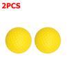 6pcs 4cm Yellow PU Soft Golf Ball Adult Stress Relief Kneading Toys Indoor Golf Practice Accessories Creative Release Toys Gifts
