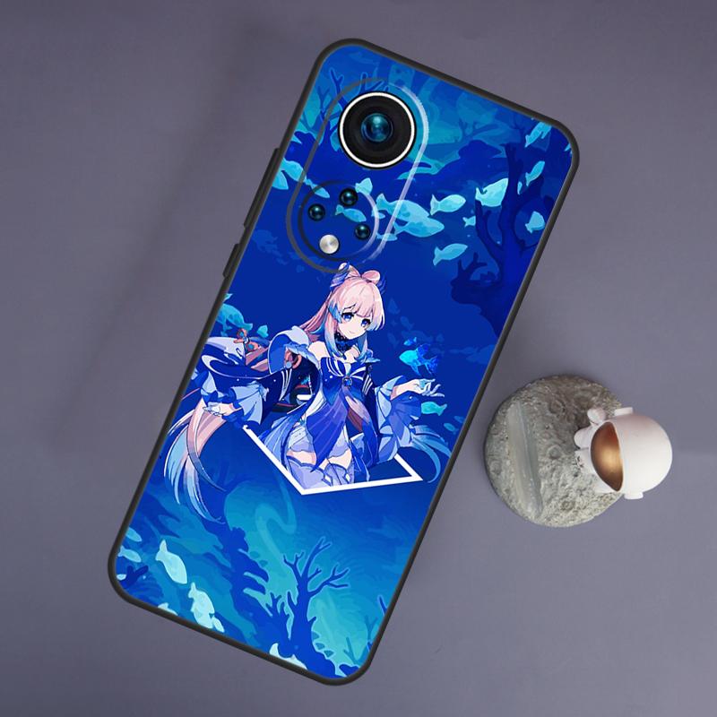 

Genshin Impact Sangonomiya Kokomi для Huawei Honor Magic 5 Lite 70 50 X8 X9 a P20 P30 P40 P50 P60 Pro P Smart Nova 9 5T чехол Honor X8a