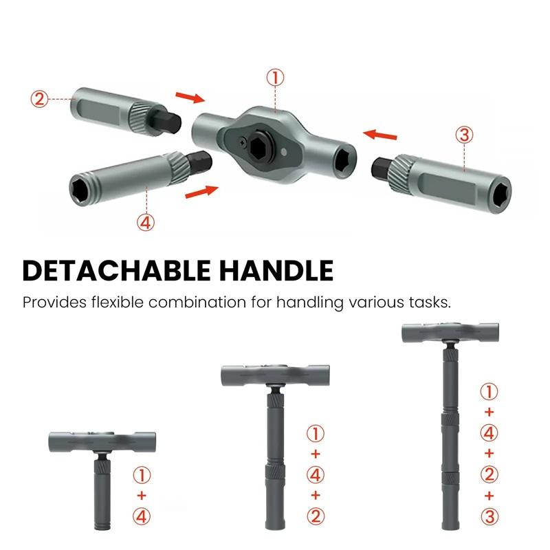 24in1 RS1 Multi-Purpose Ratchet Screwdriver Set 24 In 1 S2 Steel Magnetic Screwdriver Bits Repair Tools