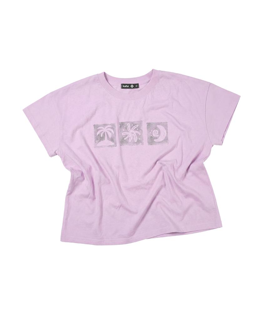 KAIFAI Summer Rhythm Short Sleeve T-Shirt (Baby Purple) K26Qb239