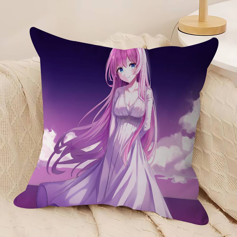 M-Megurine Luka Наволочка для подушки Автомобильная декоративная наволочка для дивана Автомобиль Рождественский подарок 40x40см 45x45см 12x12Inch