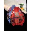 Unisex Vintage High Neck Knit Sweater Loose Fit Retro Pullover Winter Daily Wear
