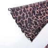 New Spring Summer Women Mini Dress Leopard Print Loose Flare Sleeve Halter Backless Hip Style Short Ladies