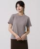 Sayu Basic Tension Short Sleeve T-Shirt Gray