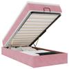 Maison Exclusive - Cadre de lit ottoman avec matelas rose 80x200 cm velours