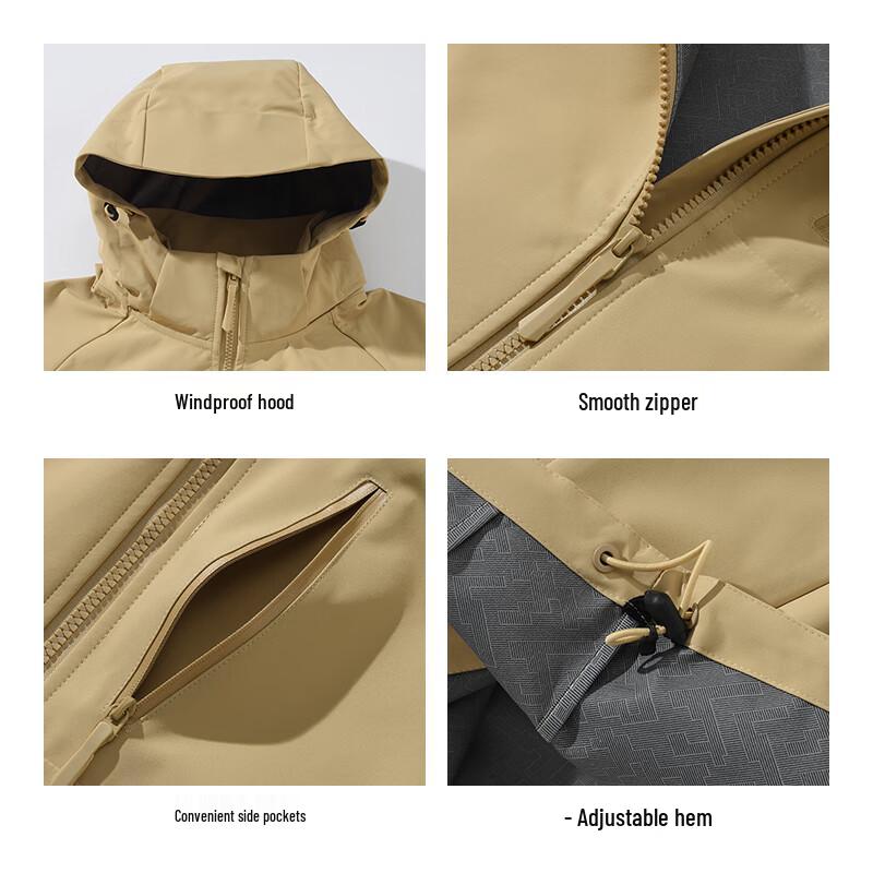 Jeep Men's Hardshell Hooded Outdoor Jacket