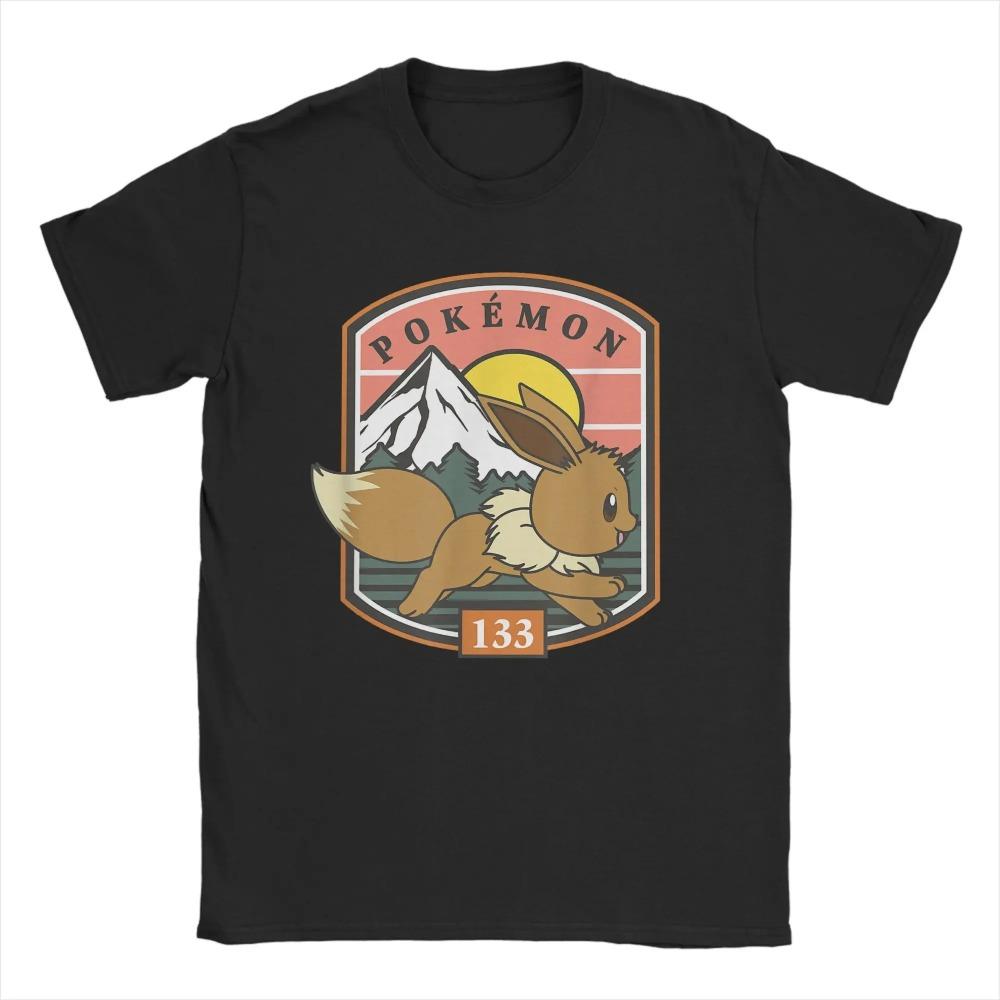 Summer's new  Sleeping Kabi Beast printed men's T-shirt, round neck, 100% pure cotton T-shirt, cute  printed top