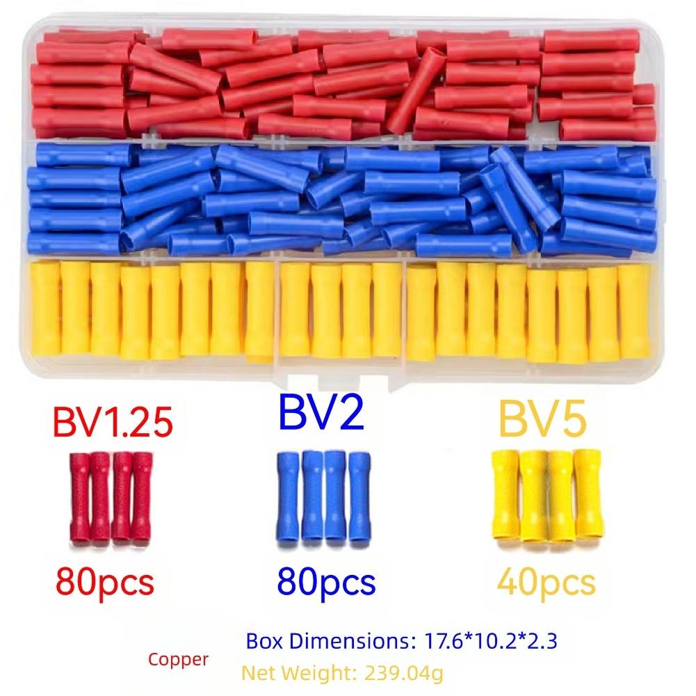 Nylon Terminal Barrels For Wires Crimping Wire Connection Wire Gauge 0.5-5.5 Terminal Connector Set Household Wiring