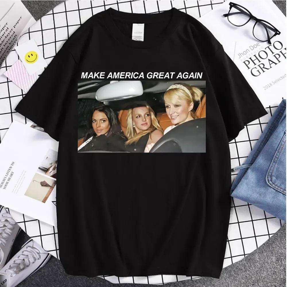 New Style T Shirt Britney Make Womens Harajuku Short Sleeve Casual Womens Tshirt Clothing Street Tops Tees Aesthetic Clothes