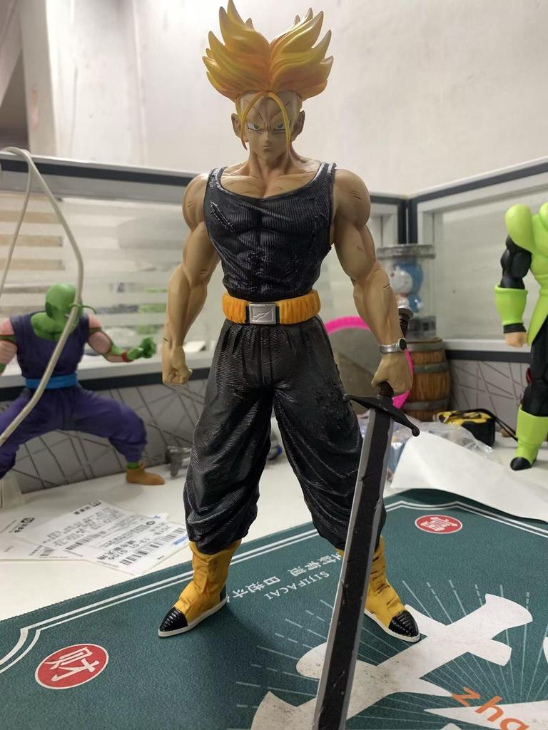 Dragon Ball, Saiyan, Trunks, Battle Suit, Two Scenes, Anime Figures, Ornaments