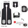 Purse Hook For Car, Thickened Leather Sturdy Metal Purse Holder For Car - Car Headrest Hangers, Bag Hooks For Car (Black - 2 Pack)