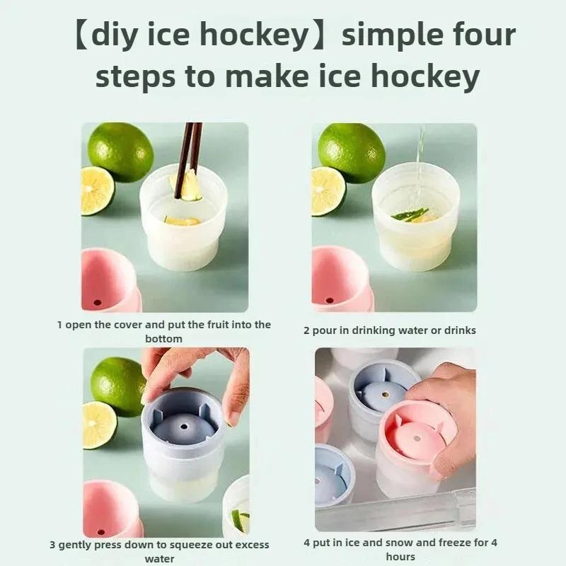Bar Whiskey Round Ice Cube Maker Silicone Large Ball Shape Spherical Ice Cube Mould Machine Quick Freezer Kitchen Gadgets