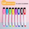 8Pcs Magnetic Erasable Whiteboard Pen Color Options Numbering White Board Marker Pen Stationery Office School Teaching Supplies