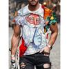 2026 Christmas Santa Claus 3D Print T Shirt for Men Casual Short Sleeve