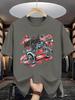 Unisex T-shirt Men'S T-Shirt Crashed Out Graphic Print Casual Wear