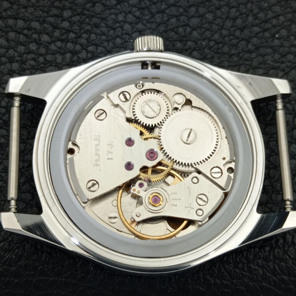 HAND-WINDING VINTAGE HMT INDIAN MENS BLUE COLOR DIAL WATCH a440987-4 HT-a440987