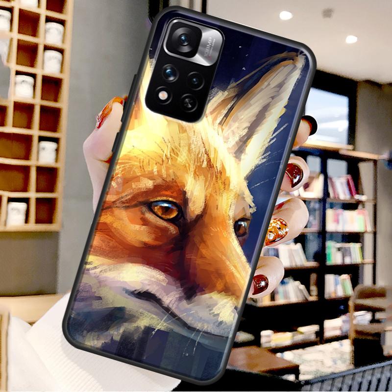 Cute Animal Fox Case For Xiaomi Redmi Note 12 11 10 9 8 Pro Note 12S 11S 10S 9S Cover For Redmi 9 10 12 C