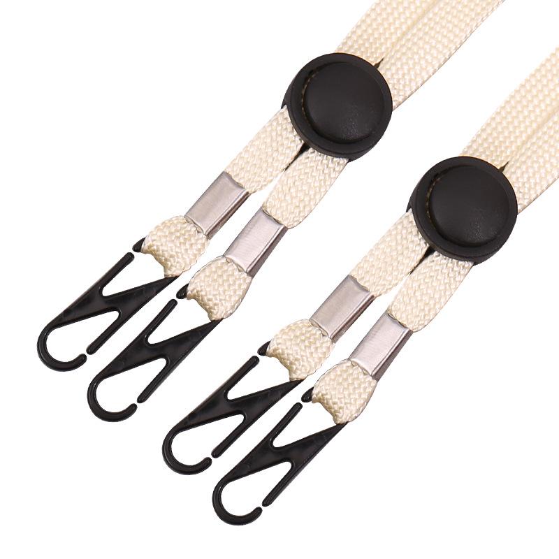 Adjustable Windproof Hat Cord with Mask Lanyard