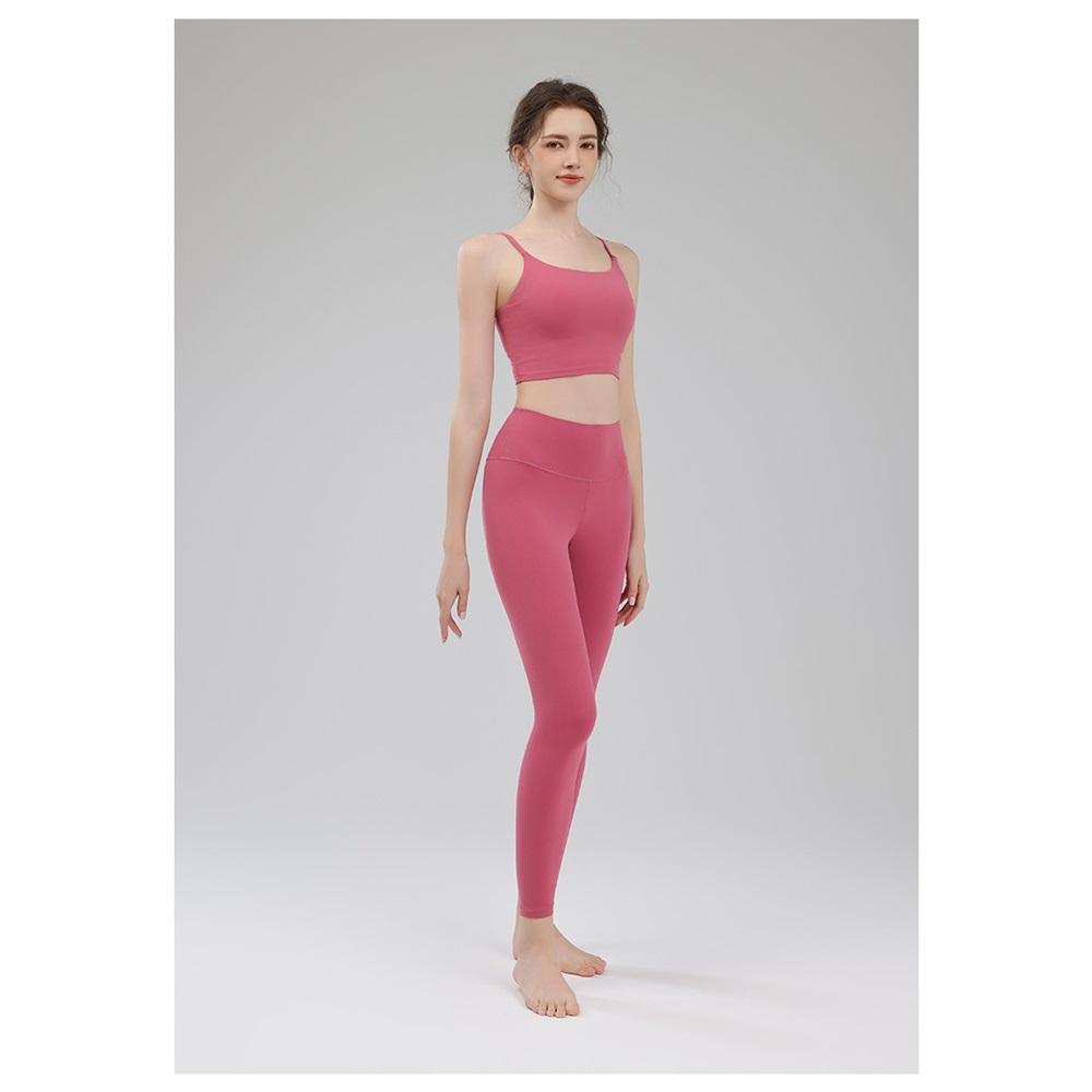 Naked Sports U-shaped Vest With Thin Shoulder Straps, Beautiful Back, Easy To Wear, Quick Drying, Breathable Fitness Camisole, Yoga Suit, Bra Set