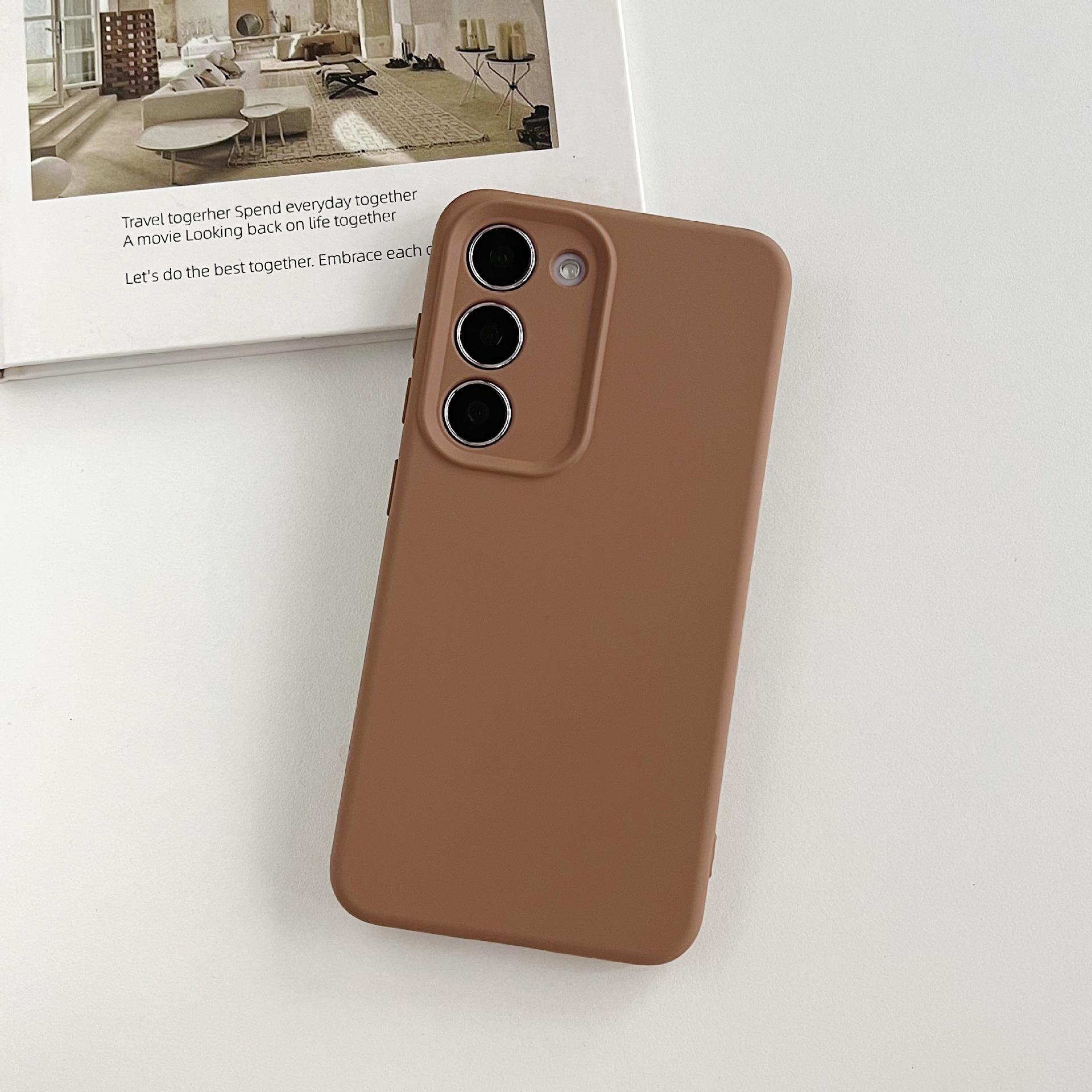 

Підходить для Samsung S25ultra Силіконовий чохол-рідина S24U Простий однотонний S23 Ударостійкий захисний чохол S22 Galaxy S25 PLUS