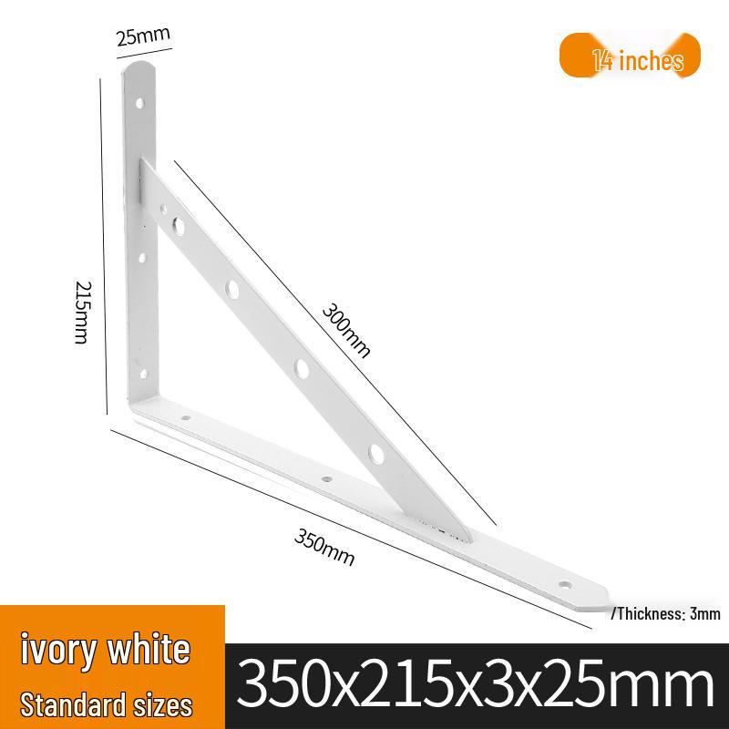Wall-Mounted Storage Rack with Load-Bearing Support Triangle Bracket