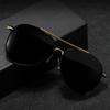 Mens Gradient Toad Mirror Metal Round Frame Sunglasses UV Protection Polarized Fashion Eyewear