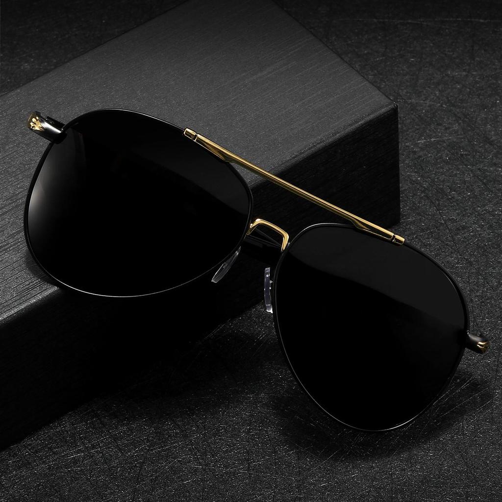 Mens Gradient Toad Mirror Metal Round Frame Sunglasses UV Protection Polarized Fashion Eyewear
