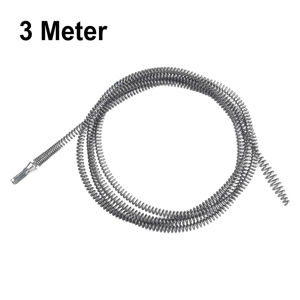 1pc Manganese Steel Pipe Dredging Tool Universal Interface Spring Sewer Unblocker For Bathroom Kitchen Drain