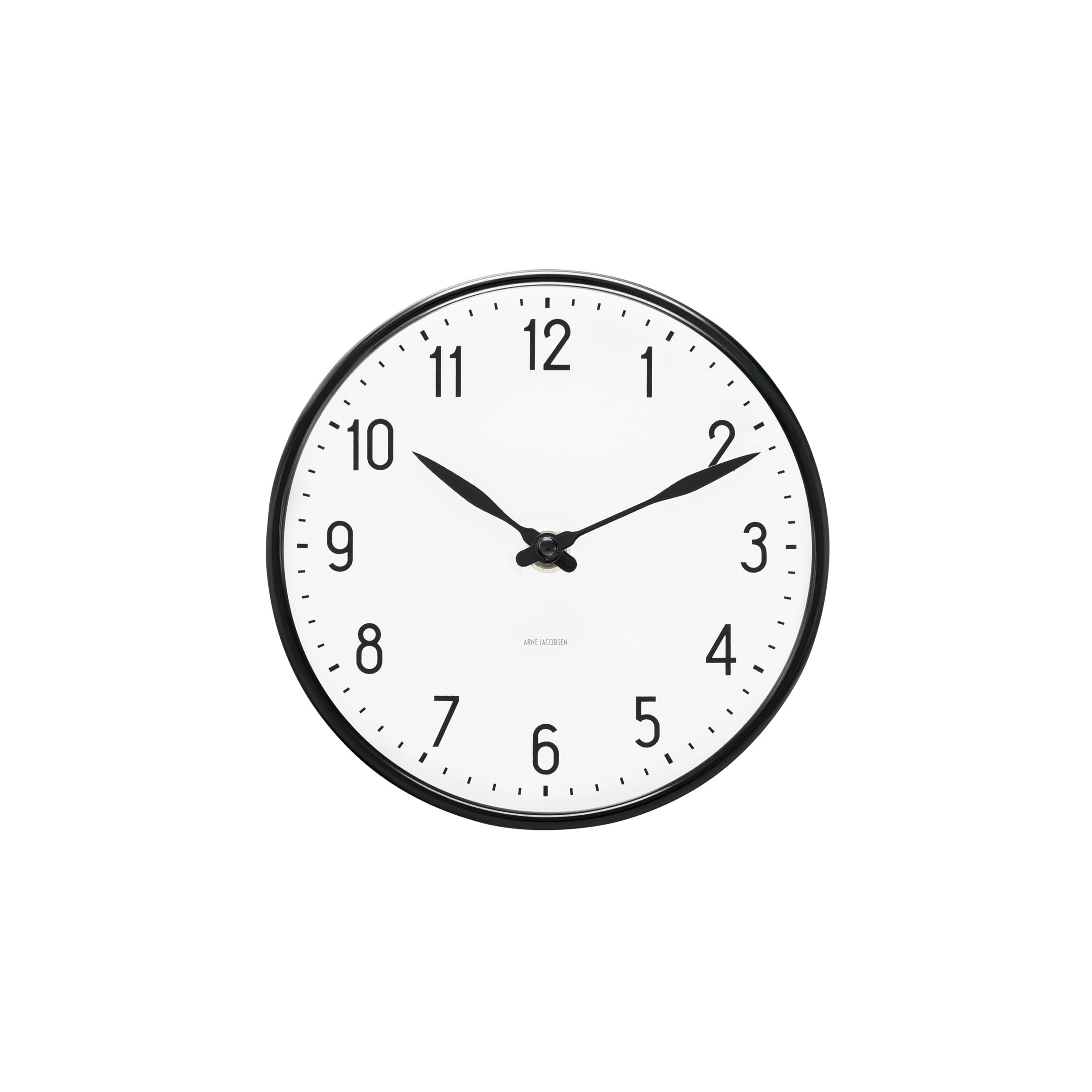 

ARNE JACOBSEN 16cm Wall Clock Scandinavian Design Design without Second STATION 43623 White (Quiet Hand) білий