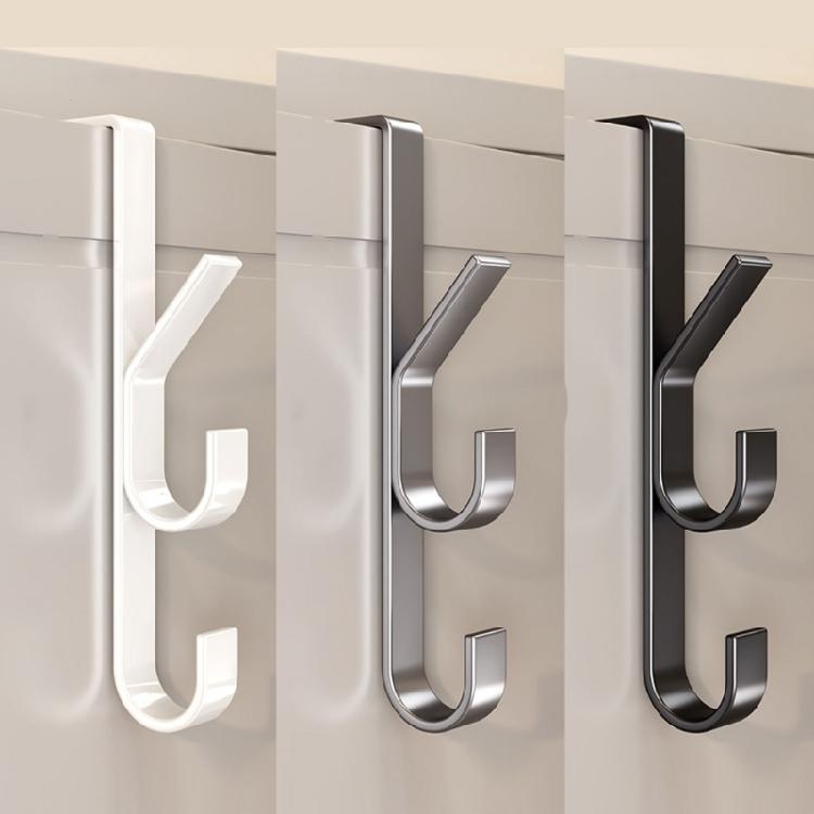 Vertical Door Organiser Hooks Sturdy Mounting For Hats Keys Bags Rustproof Metal Coat Rack Home Essential